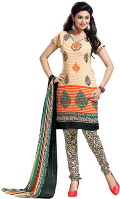 

Trendz Apparels Cotton Printed Dress/Top Material(Un-stitched), Multicolor