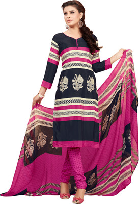 

Jiya Silk Self Design, Printed Salwar Suit Dupatta Material(Un-stitched), Black;multicolor;pink