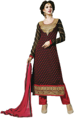 

Indian Wear Online Georgette Embroidered Semi-stitched Salwar Suit Dupatta Material, Multicolor