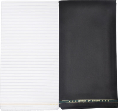 

Raymond Cotton Polyester Blend Self Design Shirt & Trouser Fabric(Un-stitched), Black