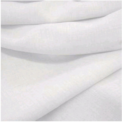 

Linen Club Linen Solid Shirt Fabric(Un-stitched), White