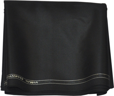 

Vimal Polyester Solid Trouser Fabric(Un-stitched), Black