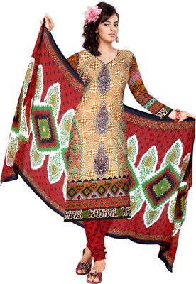 

Jiya Cotton Self Design, Printed Salwar Suit Dupatta Material(Un-stitched), Multicolor;red