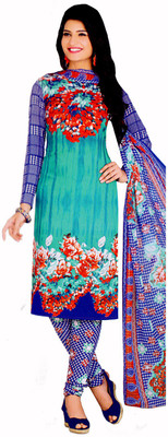 

Alolah Crepe Printed Salwar Suit Dupatta Material(Un-stitched), Multicolor