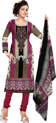 

Jiya Cotton Self Design, Printed Salwar Suit Dupatta Material(Un-stitched), Multicolor