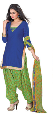 

Khushali Cotton Self Design Salwar Suit Dupatta Material(Un-stitched), Blue;green;multicolor