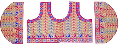 

Jiya Silk Self Design, Embroidered Blouse Material(Un-stitched), Beige;multicolor