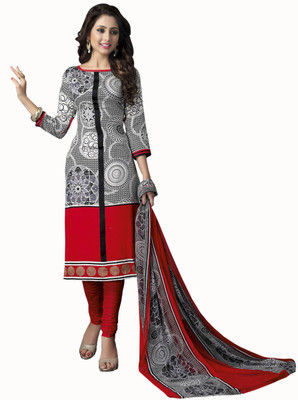 

Jiya Cotton Self Design, Printed Salwar Suit Dupatta Material(Un-stitched), Multicolor;red