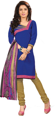 

Khushali Cotton Self Design, Printed Salwar Suit Dupatta Material(Un-stitched), Beige;blue;multicolor