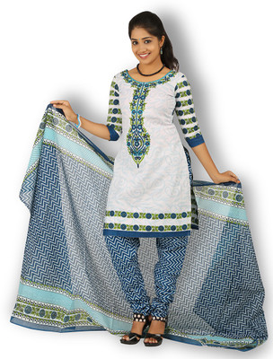 

Fashion Valley Cotton Self Design Salwar Suit Dupatta Material(Un-stitched), White