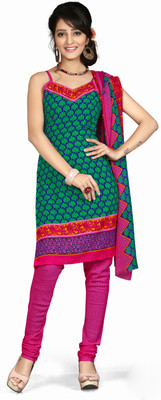 

Khushali Crepe Self Design, Printed Salwar Suit Dupatta Material(Un-stitched), Blue;green;multicolor;pink