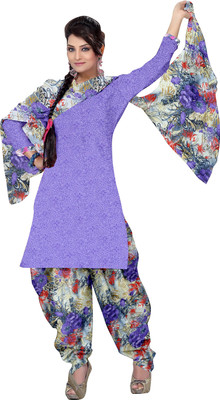 

Jiya Crepe Self Design, Printed Salwar Suit Dupatta Material(Un-stitched), Multicolor;purple