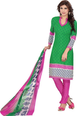 

Khushali Silk Self Design, Printed Salwar Suit Dupatta Material(Un-stitched), Green;multicolor;pink
