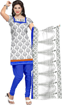 

Khushali Crepe Self Design, Printed Salwar Suit Dupatta Material(Un-stitched), Black;blue;white