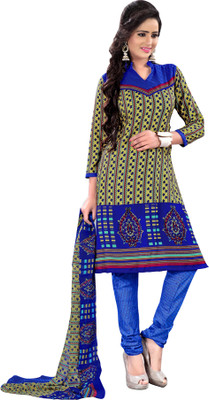 

Khushali Crepe Self Design, Printed Salwar Suit Dupatta Material(Un-stitched), Blue;green;multicolor