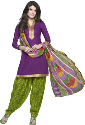 

Khushali Cotton Self Design, Printed Salwar Suit Dupatta Material(Un-stitched), Green;multicolor;purple
