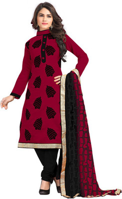 

Trendz Apparels Chanderi Embroidered Salwar Suit Dupatta Material(Un-stitched), Maroon