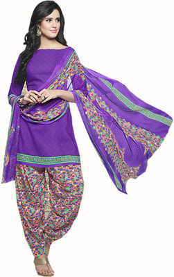

Khushali Cotton Polyester Blend Self Design, Printed Salwar Suit Dupatta Material(Un-stitched), Multicolor;purple