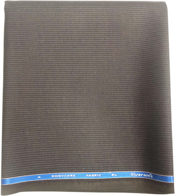 

Siyaram's Polyester Striped Trouser Fabric(Un-stitched), Brown