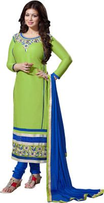

Jiya Cotton Self Design, Embellished, Embroidered Salwar Suit Dupatta Material(Un-stitched), Light green