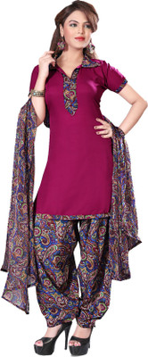 

Trendz Apparels Crepe Printed Dress/Top Material(Un-stitched), Maroon