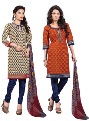 

Khushali Cotton Self Design, Printed Salwar Suit Dupatta Material(Un-stitched), Beige;black;blue;multicolor;orange