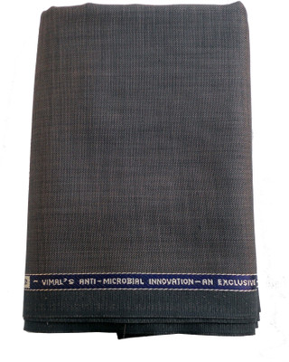 

Vimal Cotton Polyester Blend Self Design Trouser Fabric(Un-stitched), Grey
