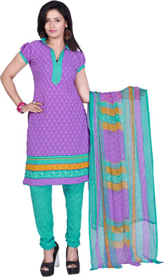 

Khushali Crepe Self Design, Printed Dress/Top Material(Un-stitched), Purple