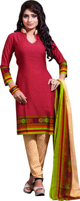

Khushali Crepe Self Design, Printed Salwar Suit Dupatta Material(Un-stitched), Beige;multicolor;red