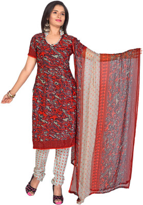 

Khushali Crepe Self Design, Printed Dress/Top Material(Un-stitched), Multi