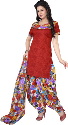 

Trendz Apparels Cotton Printed Salwar Suit Dupatta Material(Un-stitched), Maroon