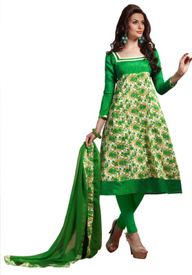 

Khushali Silk Self Design Salwar Suit Dupatta Material(Un-stitched), Light green;multicolor