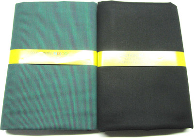 

Selection Indigo Cotton Checkered, Solid Shirt & Trouser Fabric(Un-stitched), Black;green