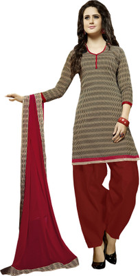 

Jiya Chanderi Self Design Salwar Suit Dupatta Material(Un-stitched), Beige;black;maroon;red