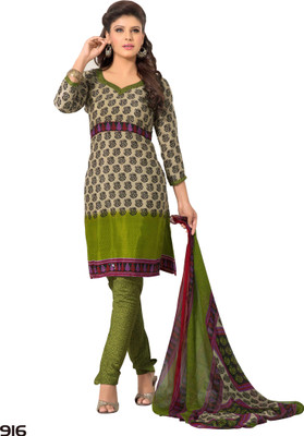 

Shoppie Zone Crepe Printed Salwar Suit Dupatta Material(Un-stitched), Beige