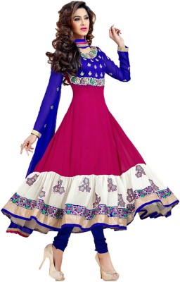 MF Retail Georgette Embroidered Salwar Suit Material