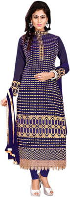 

Trendz Apparels Georgette Embroidered Salwar Suit Dupatta Material(Un-stitched), Purple