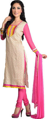 

Rutbaa Cotton Printed Salwar Suit Dupatta Material(Un-stitched), White