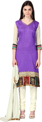 Urjita Creations Cotton Polyester Blend Embroidered Semi-stitched Salwar Suit Dupatta Material Flipkart