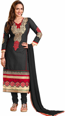 

Khushali Cotton Self Design Salwar Suit Dupatta Material(Un-stitched, Black