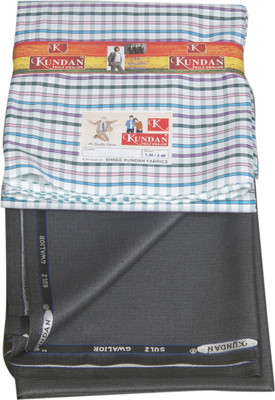 

Kundan Polyester Striped, Checkered Shirt & Trouser Fabric(Un-stitched, Multicolor