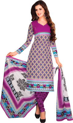 

Giftsnfriends Cotton Printed Salwar Suit Dupatta Material(Un-stitched), Beige
