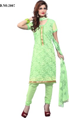 

Trendz Apparels Chanderi Embroidered Salwar Suit Dupatta Material(Un-stitched), Green