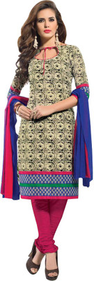 

Dfolks Cotton Printed Salwar Suit Dupatta Material(Un-stitched), Multicolor