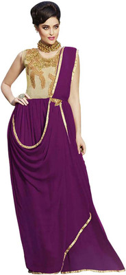 

V And V Shop Straight Gown(Purple