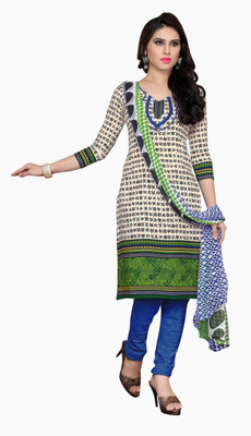 

Jiya Cotton Self Design, Printed Salwar Suit Dupatta Material(Un-stitched), Blue;multicolor