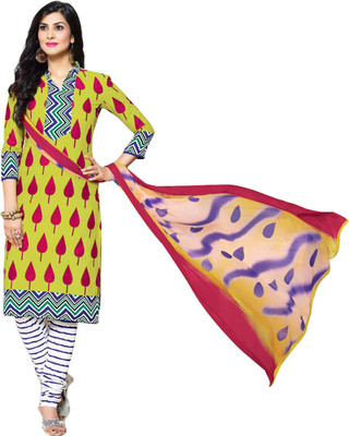

Dfolks Cotton Printed Salwar Suit Dupatta Material(Un-stitched), Multicolor