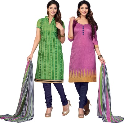 

Khushali Jacquard Self Design, Embroidered Salwar Suit Dupatta Material(Un-stitched), Blue;green;multicolor;pink