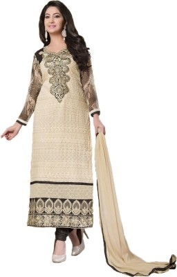 

Indian Wear Online Georgette Embroidered Semi-stitched Salwar Suit Dupatta Material, Multicolor