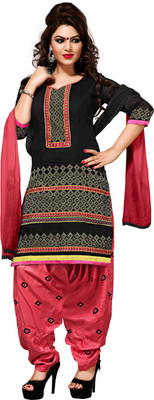 BanoRani Chanderi Self Design Semi-stitched Salwar Suit Dupatta Material available at flipkart for Rs.3700